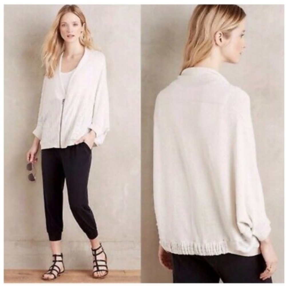 Anthropologie Moth Austral Zip Dolman Cardigan